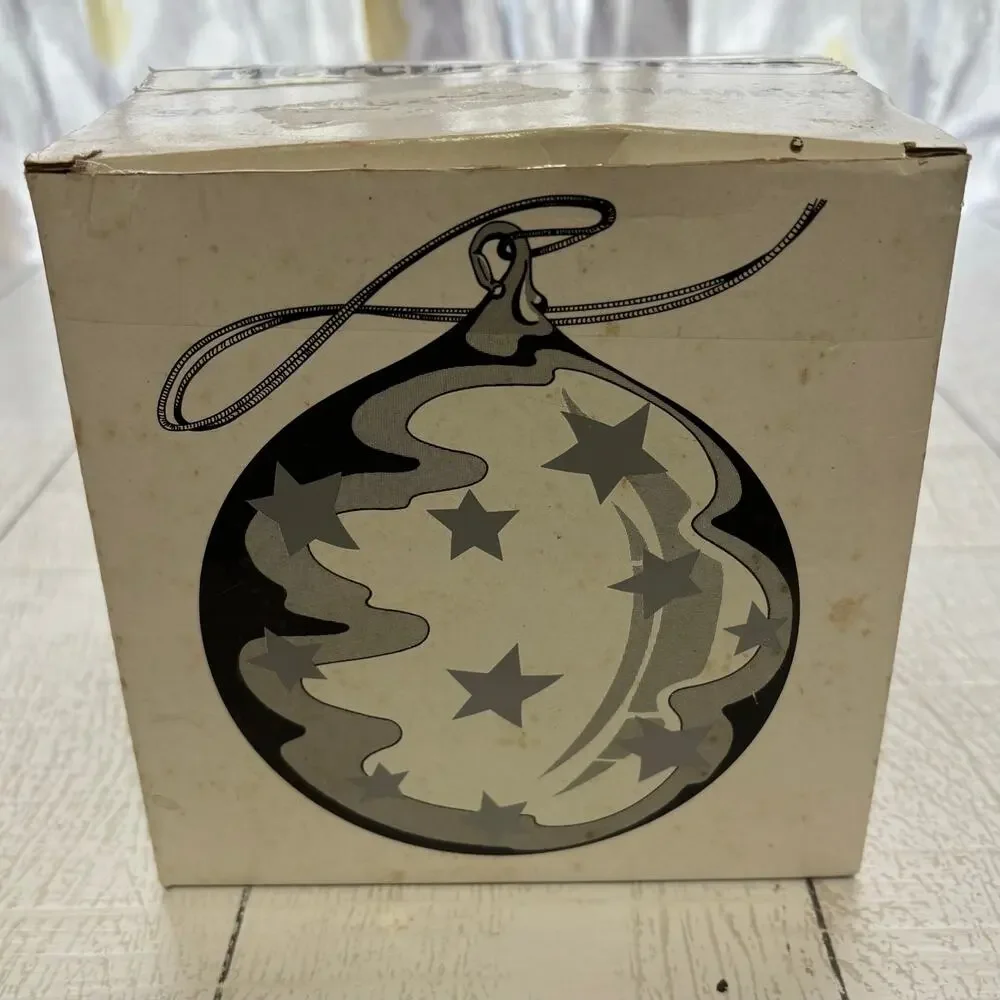 Vintage Department 56 Oversized Frosted Mercury Glass Ornament